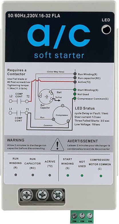 AC soft start module Fit for 4-7 ton air conditioning units, features reverse - Image 6