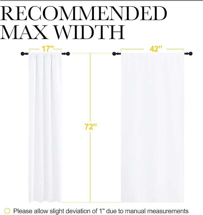 NICETOWN 50% Light Blocking Kitchen Curtains - Image 7