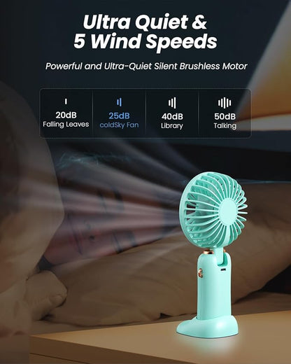 coldSky Portable Handheld Fan, 4000mAh Battery Operated Fan - Image 7