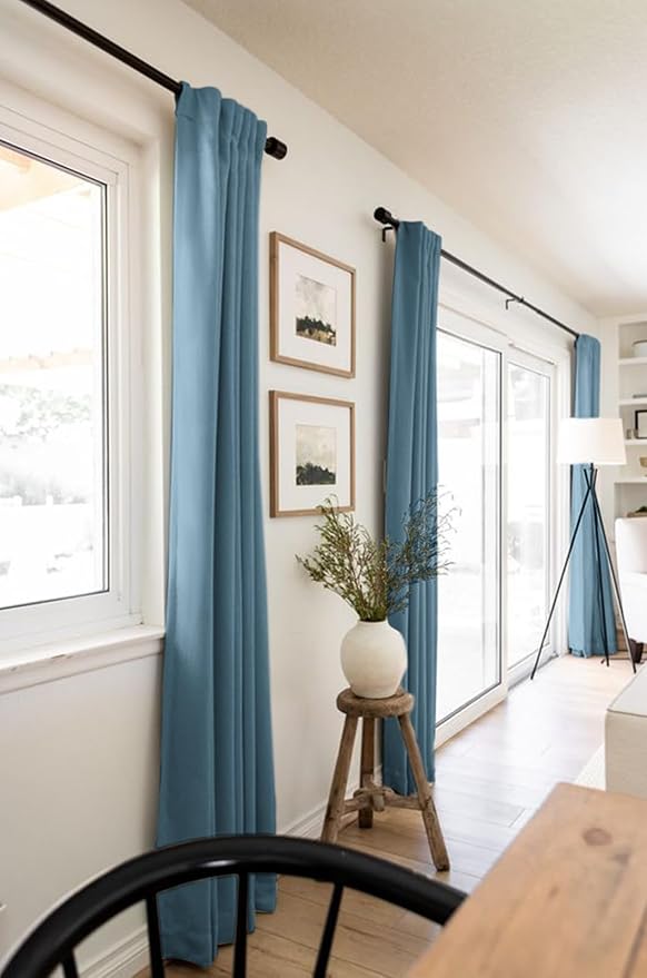 100% Blackout Shield Linen Blackout Curtains - Image 5
