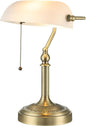 Newrays Traditional Glass Bankers Desk Lamp by Newrays