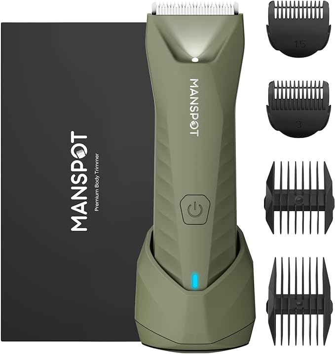MANSPOT Manscape Trimmer for Men Ball/Pubic/Groin, Electric Body Hair Trimmer by MANSPOT