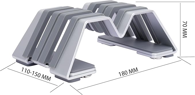 Adjustable Dual Vertical Laptop Stand - Image 5