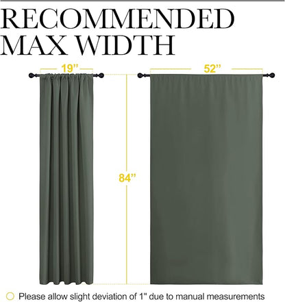 NICETOWN Bedroom Curtains Blackout Draperies - Image 7