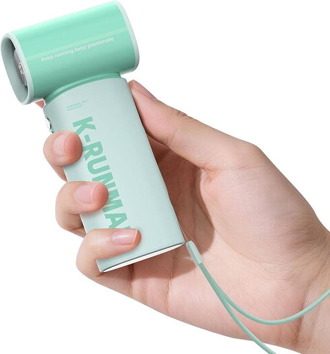 K-RUNMAN Portable Handheld Turbo Fan, 100 Speeds Adjustable Mini Personal Fan by Unknown