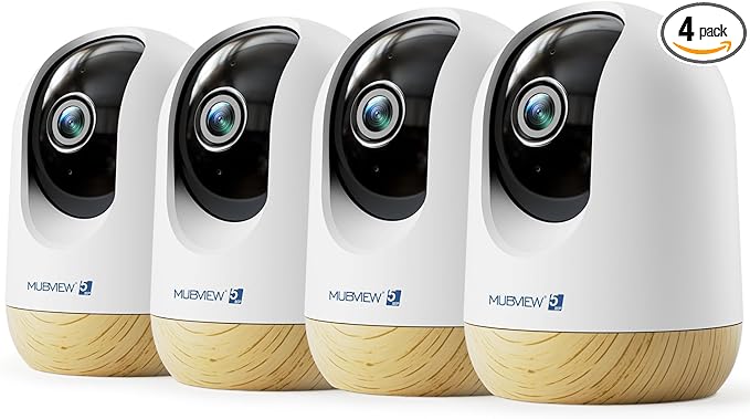 MUBVIEW 5MP Indoor Security Camera, 5/2.4G WiFi Cameras by MUBVIEW