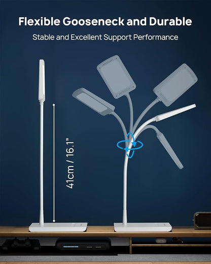 TROND Desk Lamp, Bright Dimmable Eye-Caring Table Lamp, 3 Color Modes 7 - Image 8