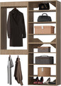 Modular Closet System, Wood Storage by Unknown