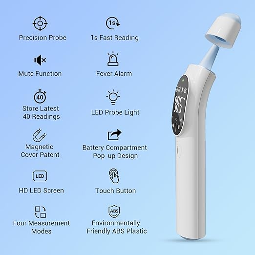 Thermometer for Adult and Kid, Ear and Forehead Thermometer - Image 4