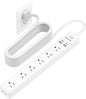 15 Ft Power Strip Surge Protector by Maxpw