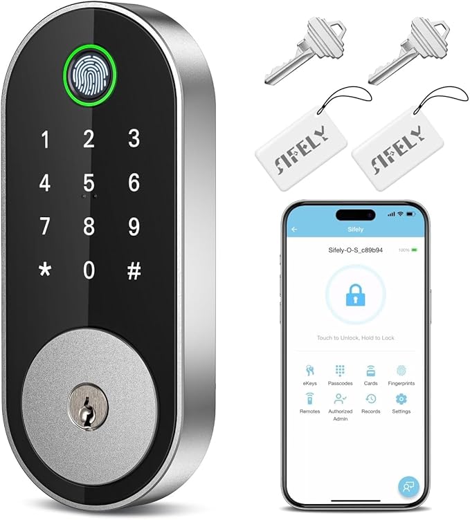Fingerprint Smart Deadbolt by SifelySmartLocks