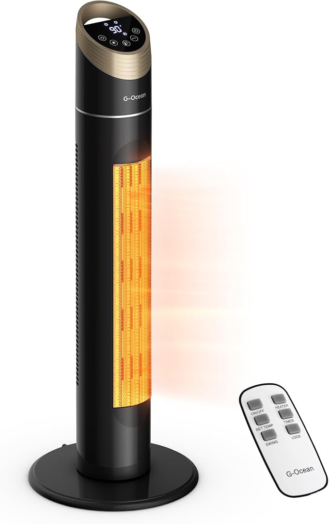 Space Heater for Indoor Use, 1500W Tower Heater by G-Ocean