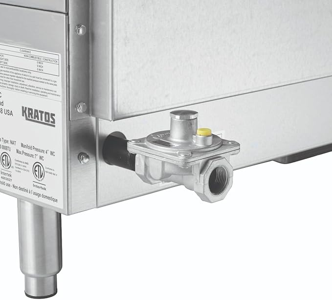 Kratos 36" Wide Commercial Restaurant Gas Countertop Griddle, Thermostatic - Image 6
