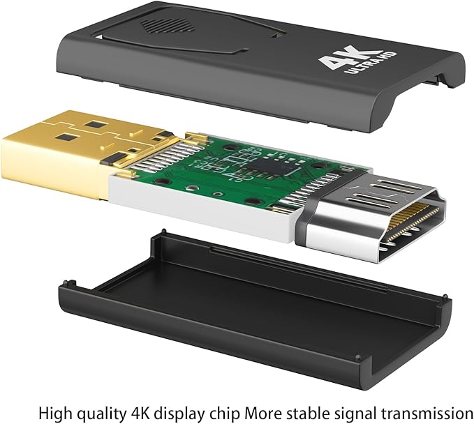 Mbiydeg DisplayPort to HDMI Adapter 4K 30Hz, Stable Signal - Image 7