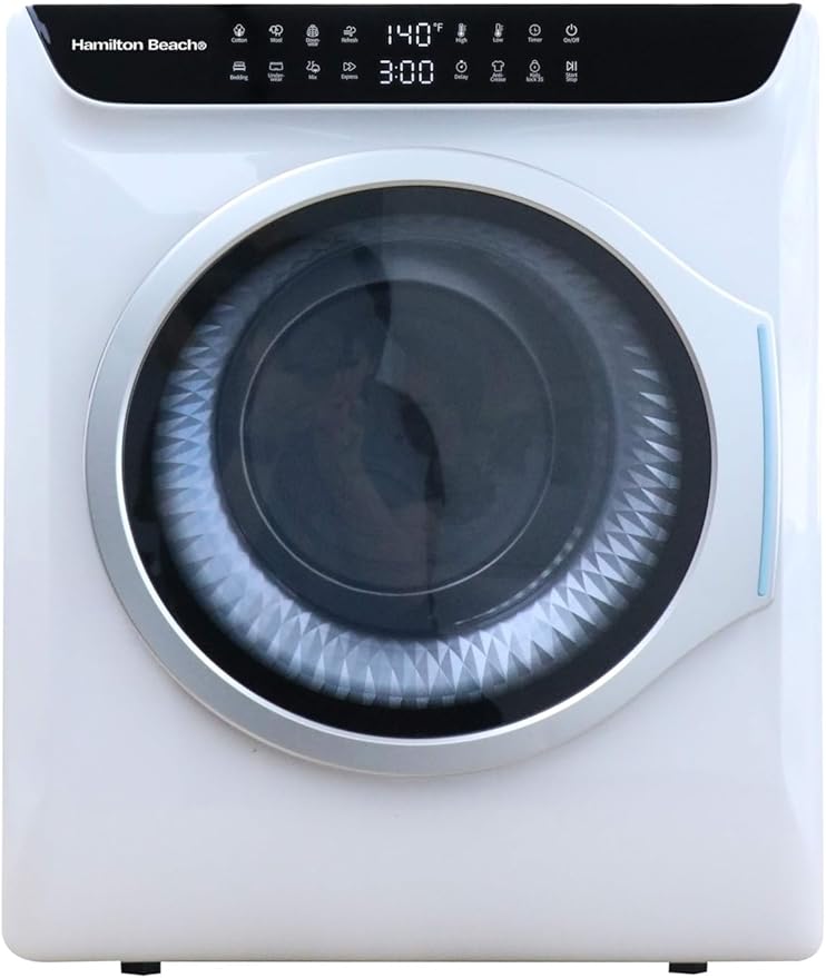 HAMILTON BEACH Electric Compact Portable TOUCHSCREEN Laundry Dryer by HamiltonBeach