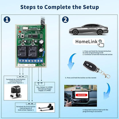 TOPENS HLR01 HomeLink Compatible Universal Receiver - Image 6