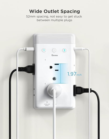 Govee Smart Plug Outlet Extender, 3-Sided Smart Power Strips - Image 9