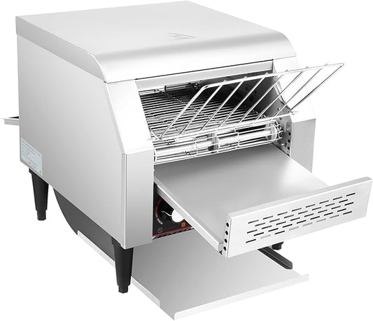 300Pcs/H Commercial Conveyor Toaster, 2200W Stainless Steel Heavy-Duty by Unknown
