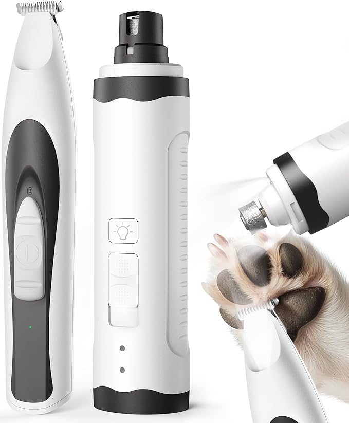 oneisall 2 in 1 Quiet Paw Trimmer and Dog Nail Grinder by oneisall