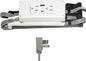 My Tidy Space Compact Combo USB-A USB-C 15 Amp in-Drawer Docking Station Outlet by MyTidySpace