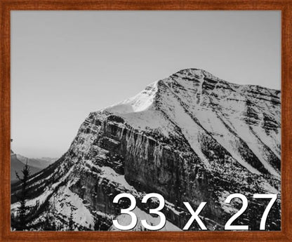 Frame It Easy 33 x 27 Russet Wood Frame by FrameItEasy