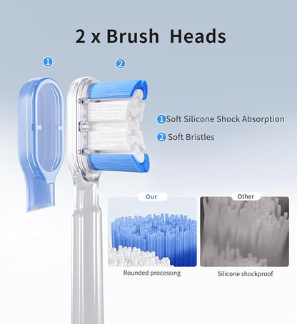 lunakind Sonic Toothbrush with Travel Case, Electric Toothbrush, AI Smart - Image 4