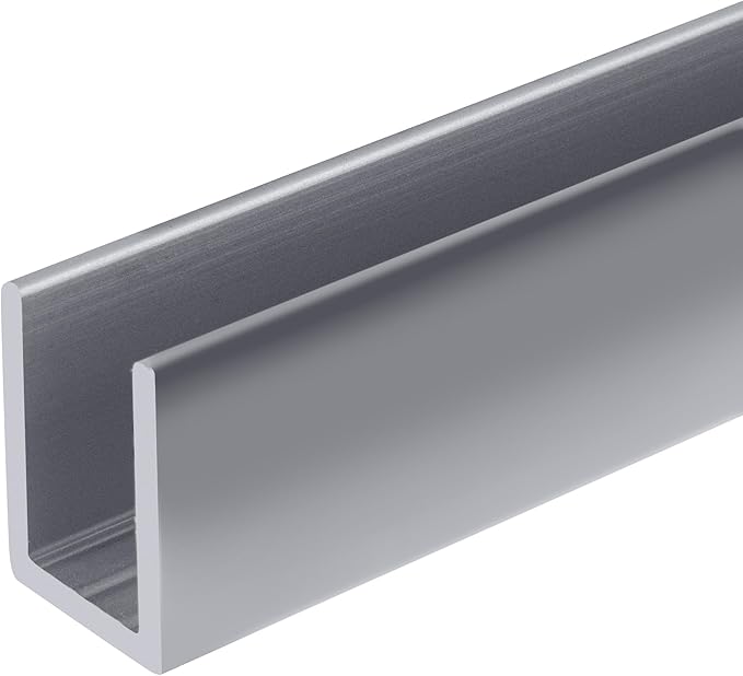 Brixwell SDCD3812BA-XCP5 Brite Anodized Frameless Shower Door Aluminum Deep - Image 2