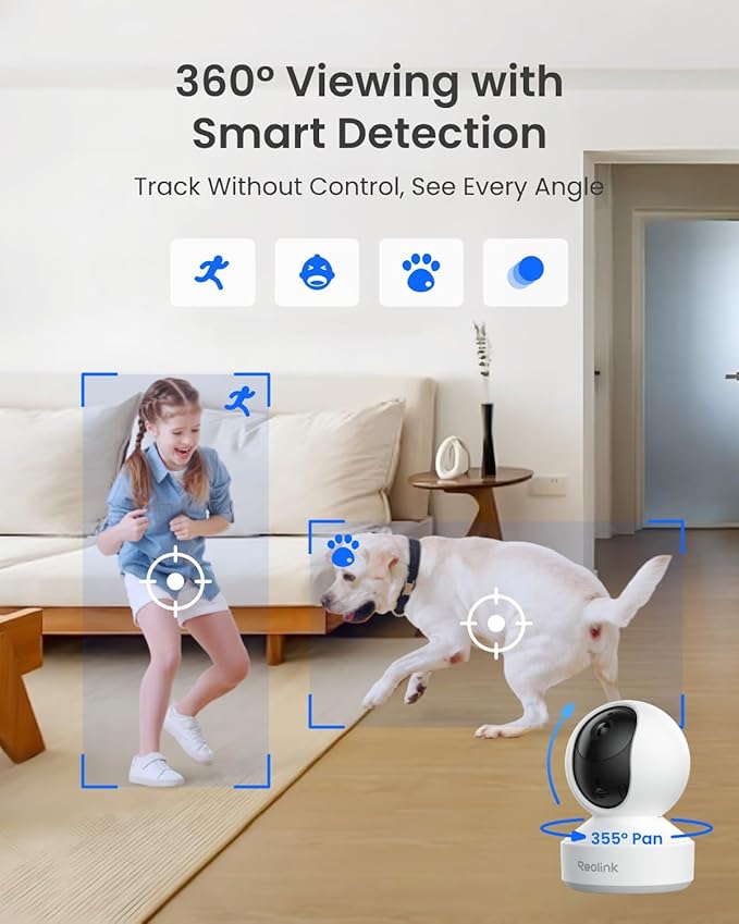 REOLINK E1 Pro 3K PT Wi-Fi Indoor Camera - Image 5