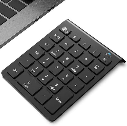 Lekvey Bluetooth Number Pad for Laptop, Wireless Numeric keypad, 28 Keys Numpad - Image 9