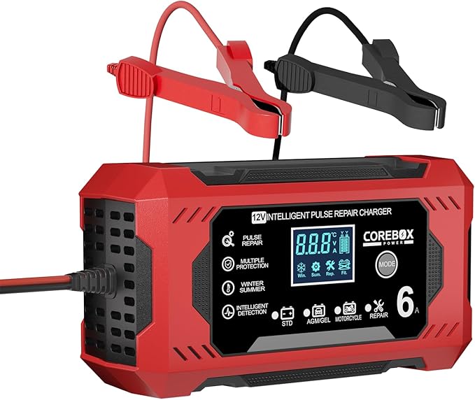 Corebox Battery Charger 6-Amp 12V Automatic Smart Battery Trickle Charger by Unknown