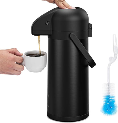 Airpot Coffee Carafe for Keeping Hot - 102 OZ/ 3.0L Coffee Dispenser - by Vondior