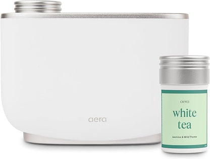 Aera Essential Oil Fragrance Diffuser + White Tea Scent Bundle by Aera