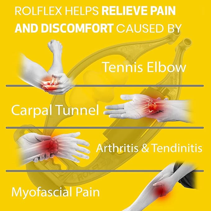 Rolflex Arm & Leg Massager Roller – Muscle Roller to Address Golfer’s Elbow - Image 7