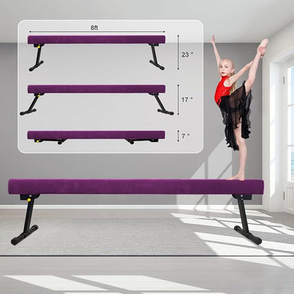 Wesky Adjustable Balance Beam, High and Low Floor Beam Gymnastics Equipment - Image 6