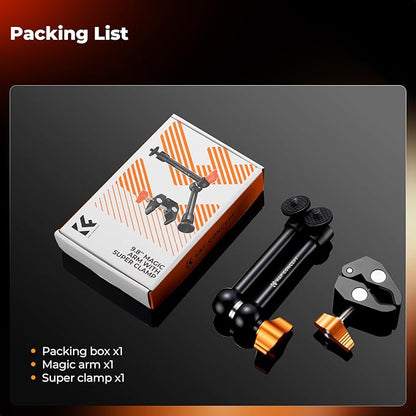 K&F CONCEPT 9.8" Magic Arm Clamp Kit - Image 7