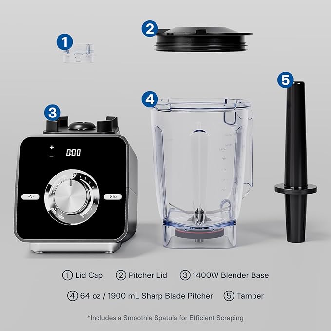 Home Blender, 1400W High-Speed Blender - Image 7