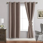 JIUZHEN Tan Blackout Curtains by JIUZHEN