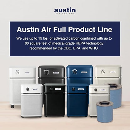 Austin Air HealthMate Plus Standard Air Purifier Midnight Blue - Image 8