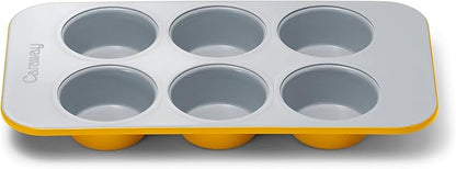 Caraway Nonstick Ceramic 6 Cup Muffin Pan – Non-Toxic, PTFE & PFOA Free – Oven by Caraway