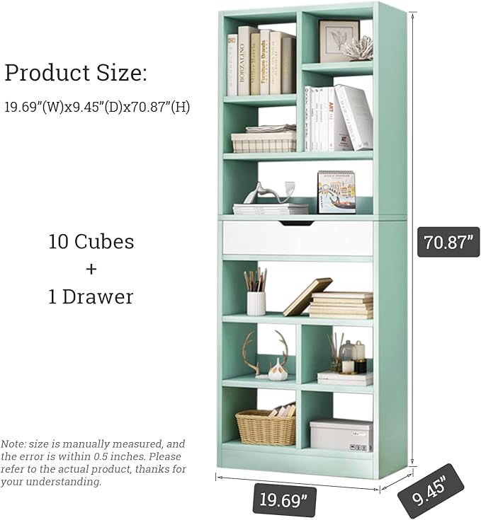 IOTXY Wooden Open Shelf Bookcase - Image 3