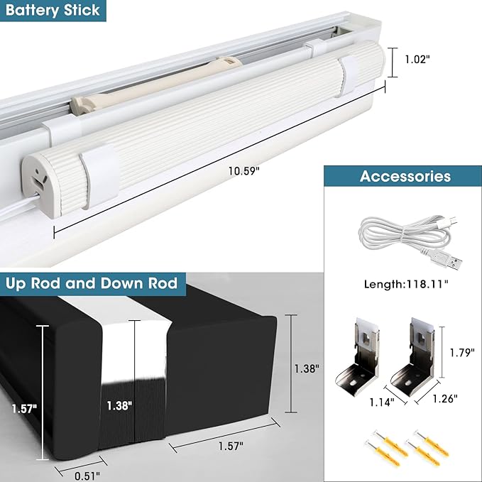 SmartWings Motorized Cellular Shades, Honeycomb Blinds Compatible - Image 9