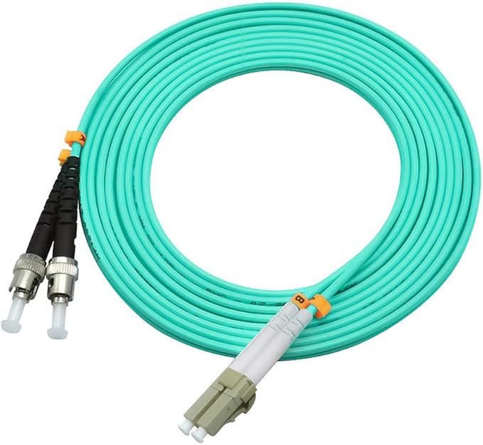 Jeirdus 10 Meters 33ft LC to ST Duplex 50/125 10G OM3 Multi-Mode Fiber Optic - Image 3