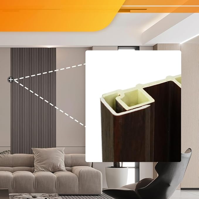OUZUGIE 8-Pack 57 Inches, WPC Slat Wall Panel Trim, Corner Guard - Image 3
