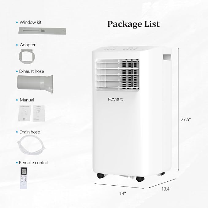 ROVSUN WiFi Enabled Smart 10000 BTU Portable Air Conditioner - Image 6