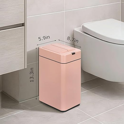 Sensor Trash Can with Butterfly Lid 2.6 Gallon Rectangular Automatic Garbage Can - Image 2