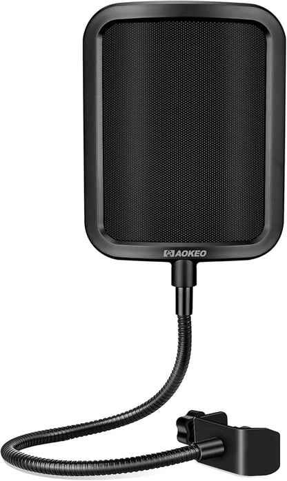 Aokeo Metal Pop Filter, Metal Mesh Layer Microphone Windscreen by Aokeo