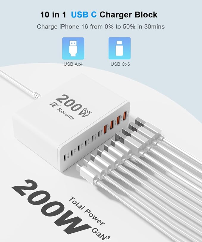 USB C Charging Station 10 Port - Image 2