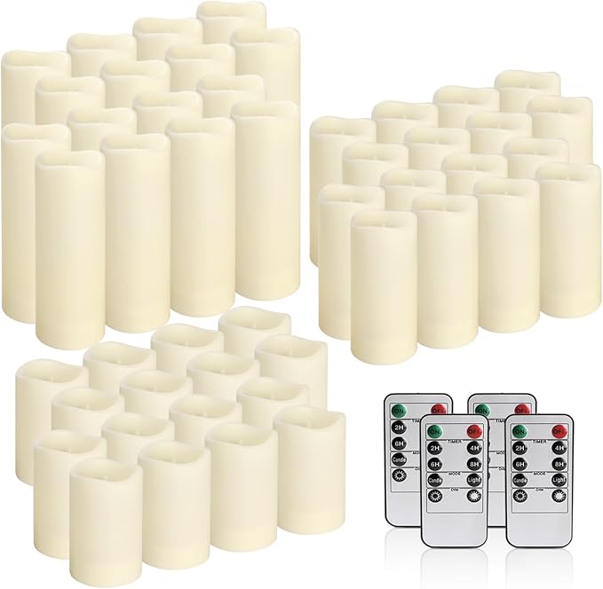 LED Candles 48Pack, Flickering Flameless Design, Operated by Remote - Image 3