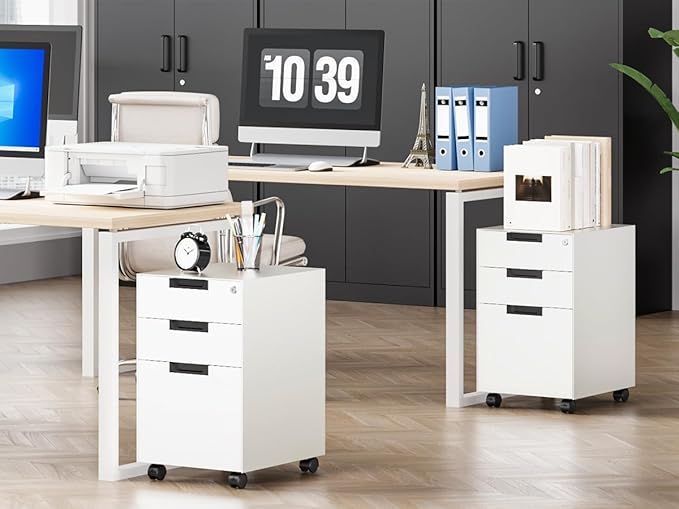 MIIIKO 3 Drawer Filing Cabinet - Image 2