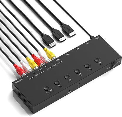 ZUZONG 2 AV to HDMI Converter + 3 HDMI2.0 Switcher 2 Way RCA Composite to HDMI - Image 6